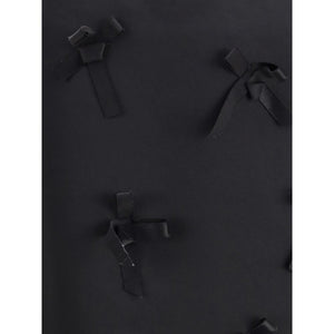 Jil Sander Black Acetate Midi Skirt