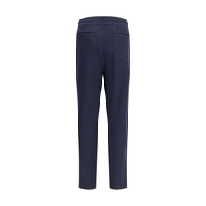 Brunello Cucinelli Blue Cashmere Casual Pants