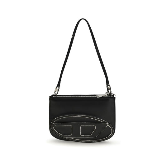 Diesel Black Calf Leather Bos Taurus Shoulder Bag