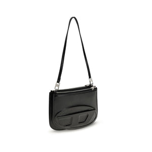 Diesel Black Calf Leather Bos Taurus Shoulder Bag