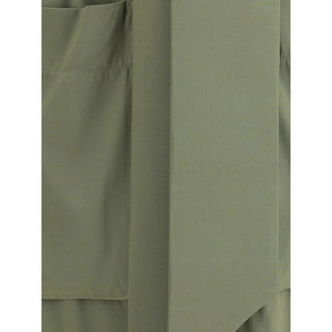 Ella Green Silk Casual Dress