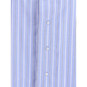Margiela Light Blue Cotton Pattern Shirt