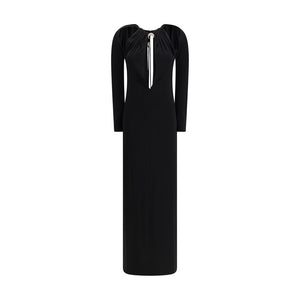 Marine Serre Black Viscose Casual Dress