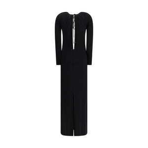 Marine Serre Black Viscose Casual Dress