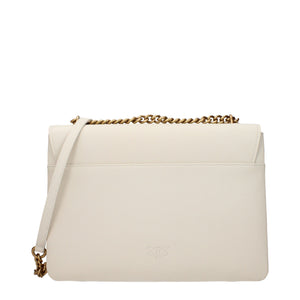 PINKO Beige Leather Crossbody Bag