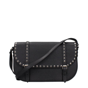 Valentino Garavani Black Leather Crossbody Bag