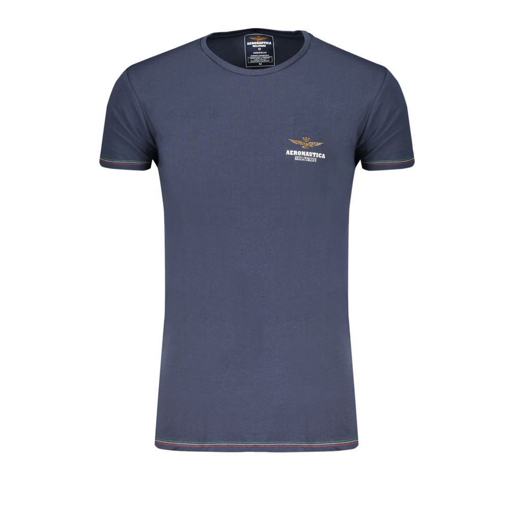 Aeronautica Militare Blue Cotton Men's Underwear Shirt