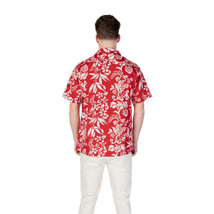 Replay Red Cotton Shortsleeve Shirt