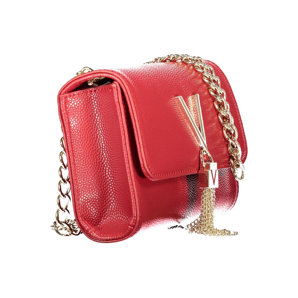Mario Valentino Rosso Polyurethane Women's Shoulder Bag