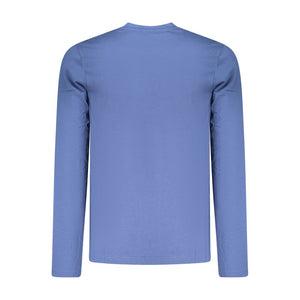 Coveri Moving Blue Cotton Men T-Shirt