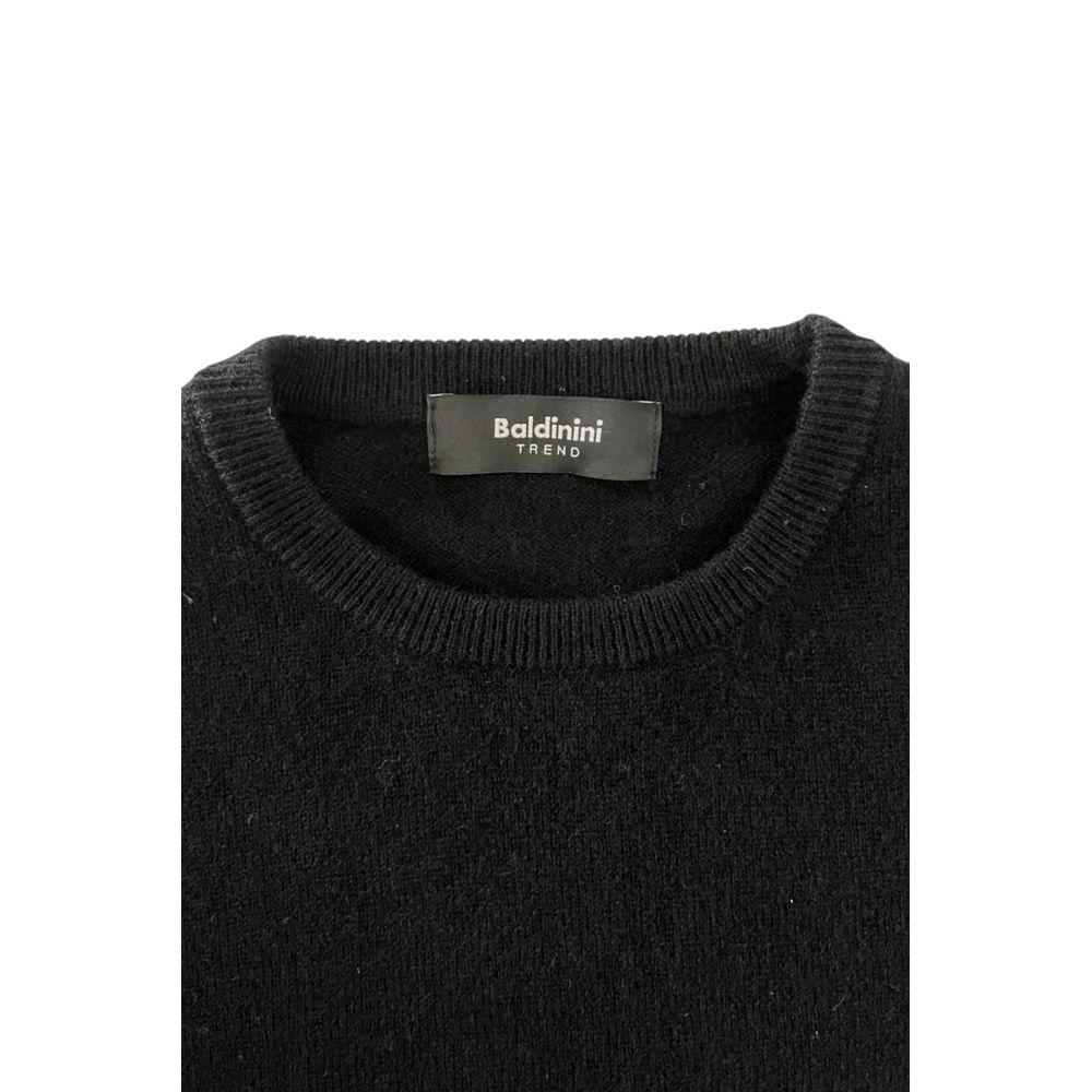Baldinini Trend Black Cashmere Men Sweater