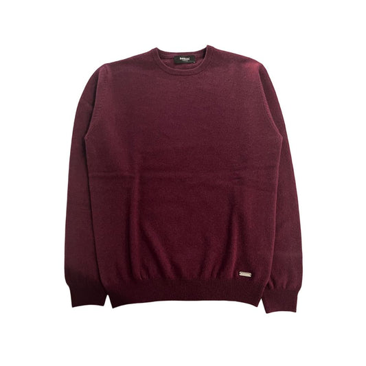 Baldinini Trend Red Cashmere Men Sweater