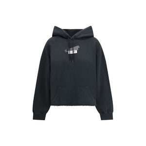 MM6 Black Cotton Sweatshirt