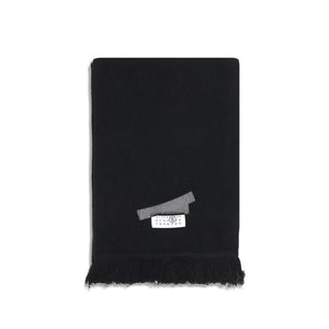 MM6 Black Wool Scarf