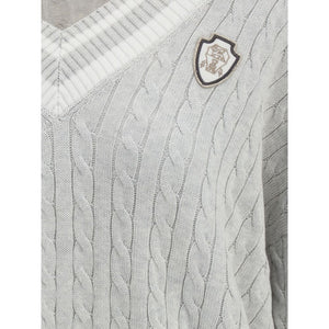 Brunello Cucinelli White Cotton Sweatshirt