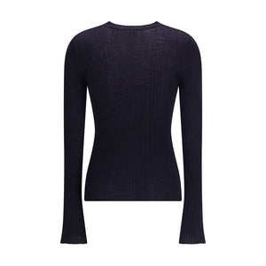 Cruna Blue Wool Sweatshirt