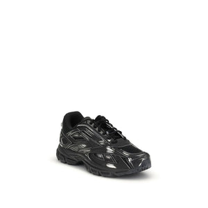 Reebok Black Polyethylene Athletic Sneakers