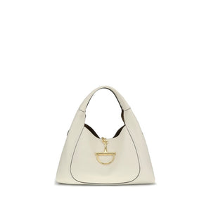 Gucci White Calf Leather Bos Taurus Shoulder Bag