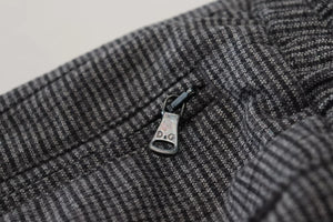 Dolce & Gabbana Gray Striped Wool Skinny Trouser Pants