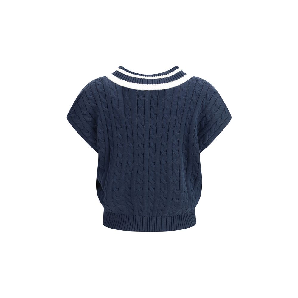 Brunello Cucinelli Blue Cotton Sweatshirt