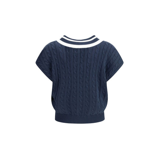 Brunello Cucinelli Blue Cotton Sweatshirt