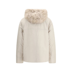 Brunello Cucinelli Gray Polyester Parka