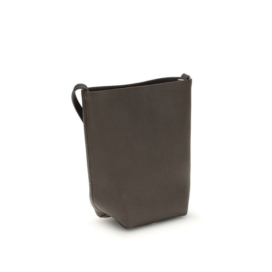 The Row Brown Calf Leather Bos Taurus Shoulder Bag