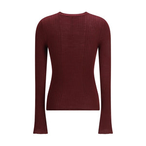 Cruna Bordeaux Wool Sweatshirt