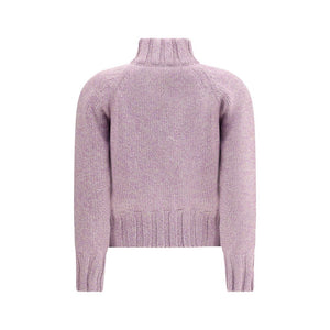 Magda Butrym Purple Cashmere Cardigan