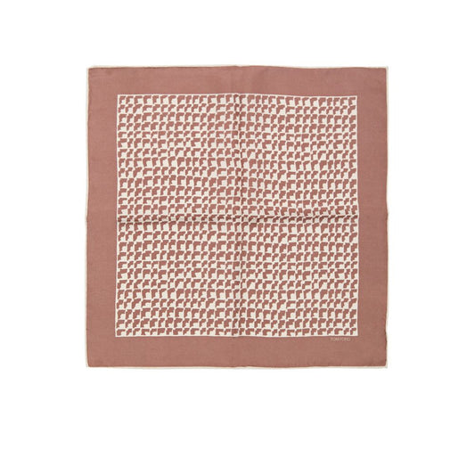 Tom Ford Brown Silk Pocket Square