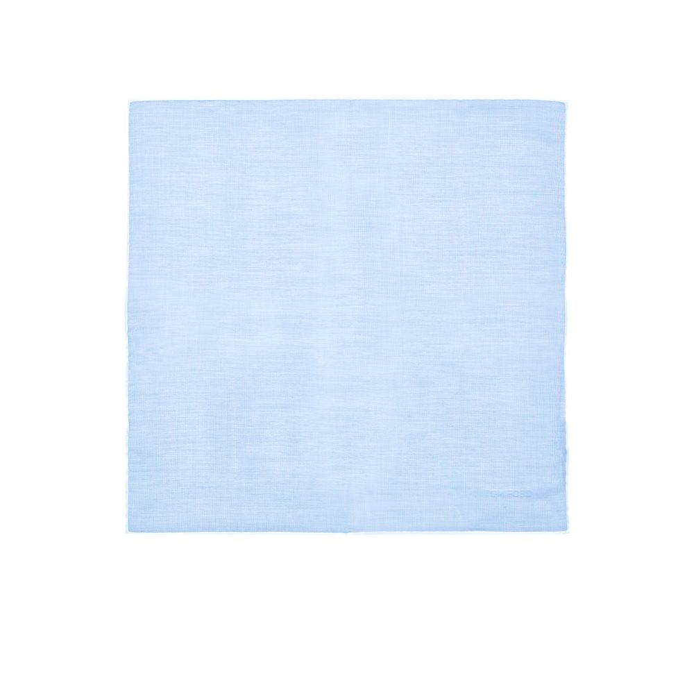 Tom Ford Blue Cotton Pocket Square