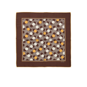 Tom Ford Brown Silk Pocket Square