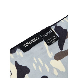 Tom Ford Gray Silk Pocket Square