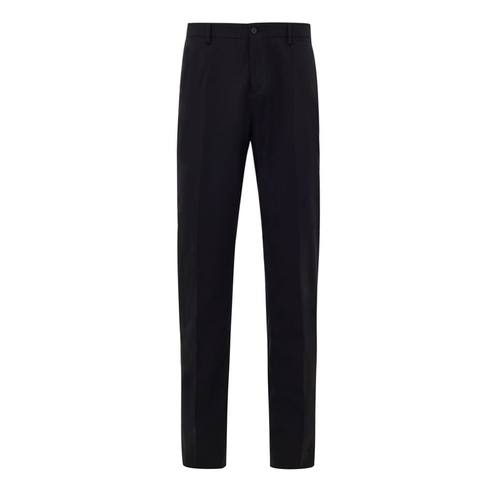 Dolce & Gabbana Black Wool Two-Piece Suit