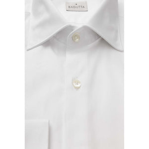 Bagutta White Cotton Dress Shirt
