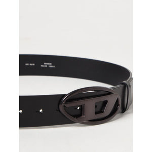 Diesel Black Leather Regular Belt