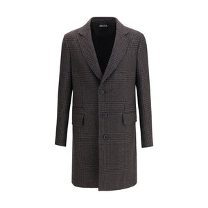ZEGNA Brown Wool Coat