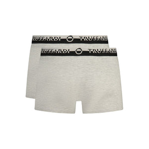 Trussardi Gray Cotton Men Boxer Short