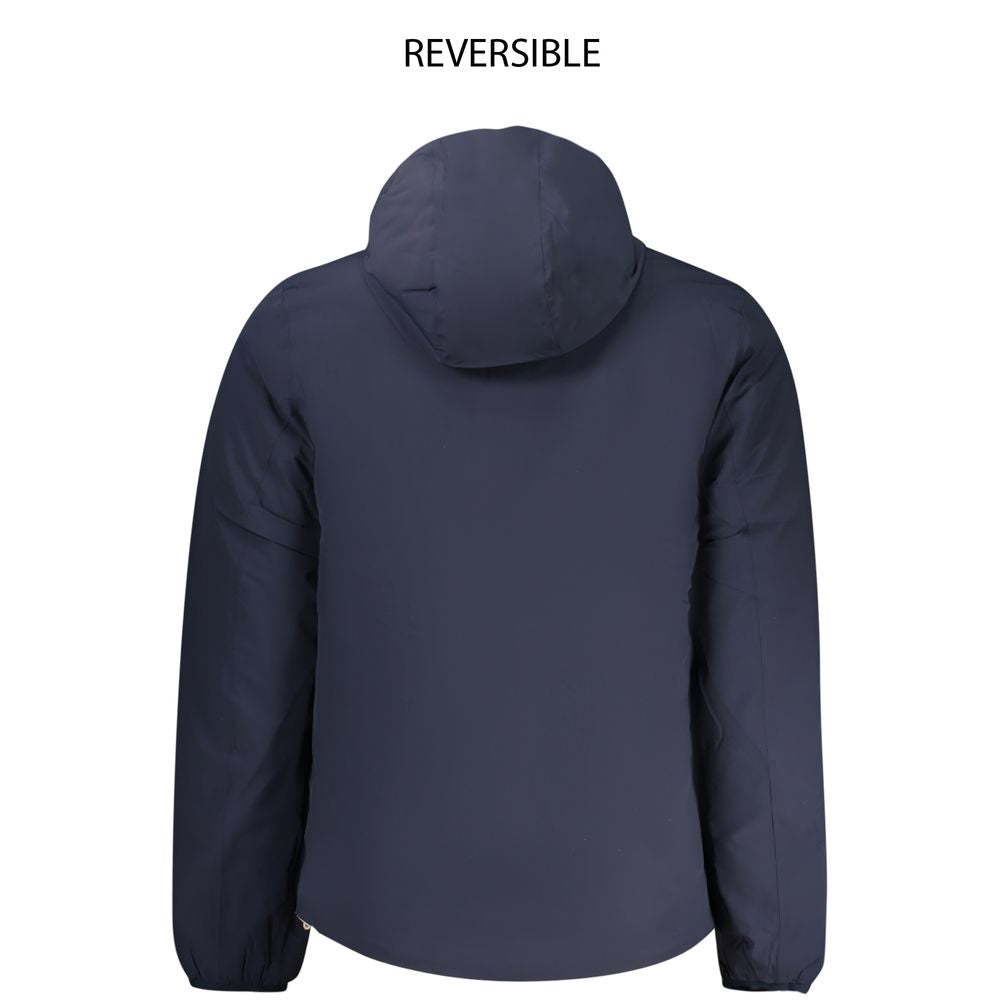 K-WAY Blue Nylon Men's Reversible Jacket