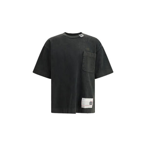 Maison Mihara Yasuhiro Black Cotton T-Shirt