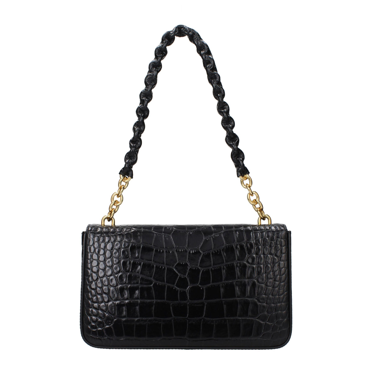 Tom Ford Black Leather Shoulder Bag