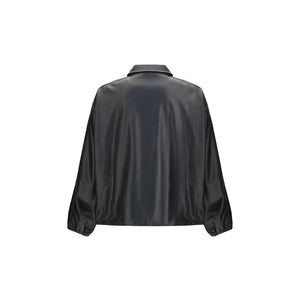 Diesel Black Polyester Biker Jacket