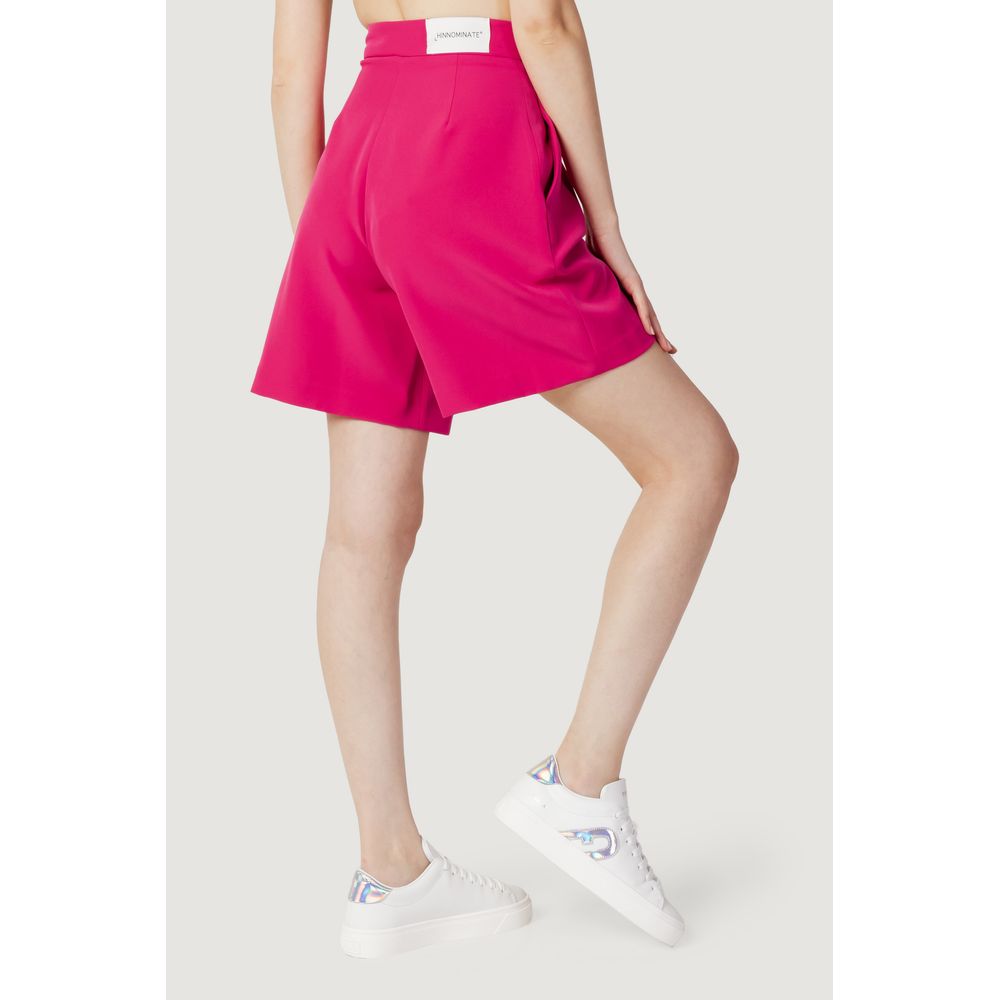 Hinnominate Pink Polyester Bermuda Shorts