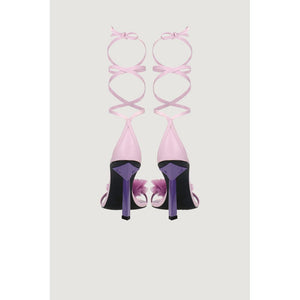 Aniye By Purple Leather High Heel Pumps