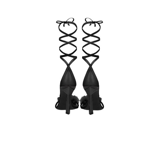 Aniye By Black Leather High Heel Pumps