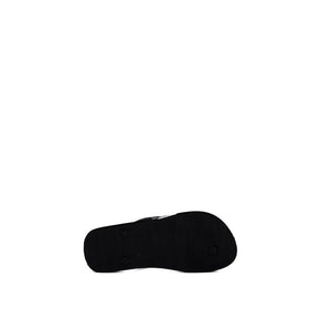 Emporio Armani Underwear Black And White Rubber Flip-Flop Sandals