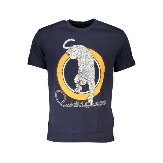 Cavalli Class Blue Cotton Men's T-Shirt