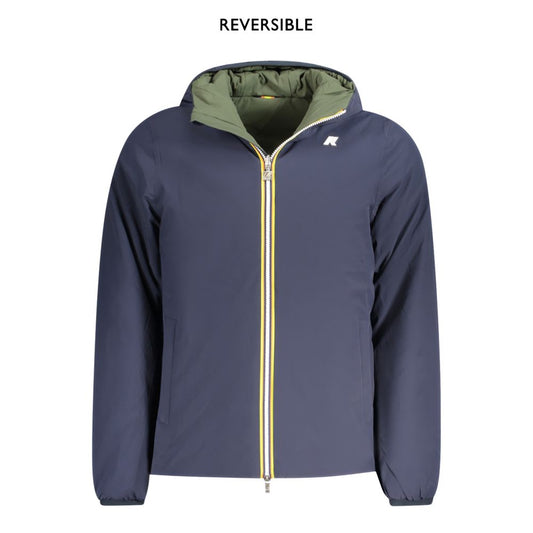 K-WAY Blue Nylon Men's Jacket