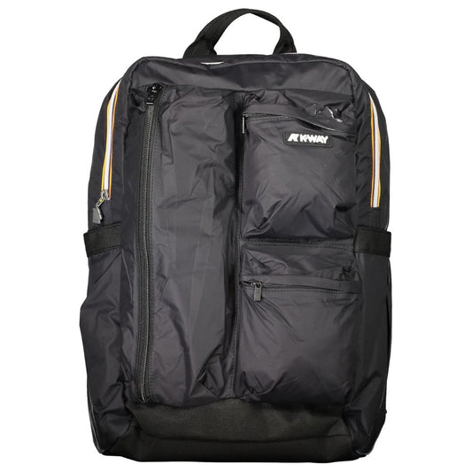 K-WAY Black Nylon Men Backpack