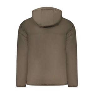K-WAY Brown Polyamide Men Jacket